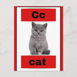 アルファベットカード(実在写真付き)休日はがき シーズンポストカード