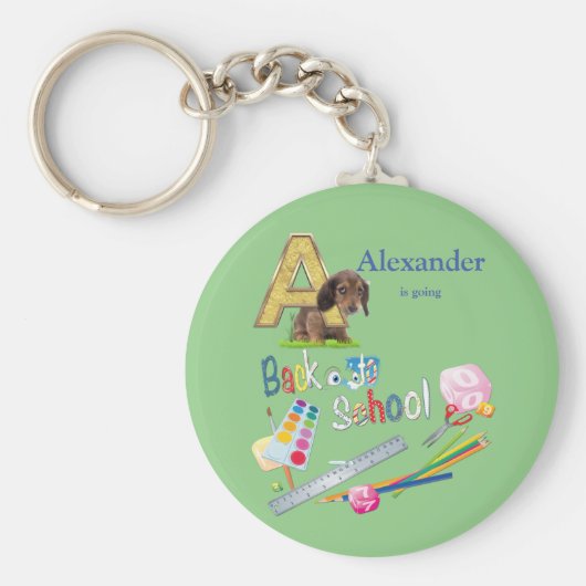 アルファベットキャピタル新学期 キーホルダー (正面)