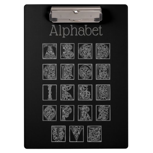 アルファベットクリップボード クリップボード (正面)