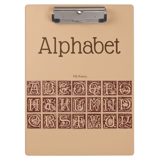 アルファベットクリップボード クリップボード (正面)