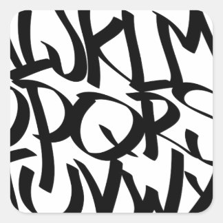 アルファベットグラフィティ スクエアシール