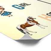 アルファベットグラフパーソナライズされたポスター ポスター (角)