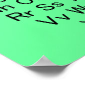 アルファベットグラフポスター ポスター (角)