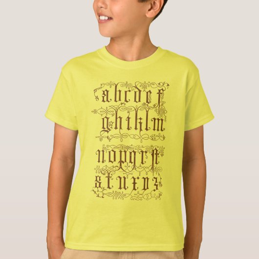 アルファベットシャツ Tシャツ (正面)
