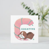 アルファベットシリーズ： "C"クリエイティブビーグルイラストレーション シーズンカード (スタンド正面)