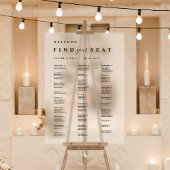 アルファベットシーティングチャート曇りアクリル記号 アクリルサイン