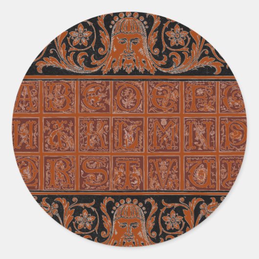 アルファベットシール ラウンドシール (正面)