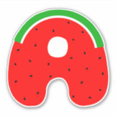 アルファベットシール,文字Aシール,スイカ シール (正面)