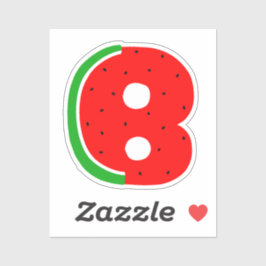 アルファベットシール,文字Bシール,スイカ シール