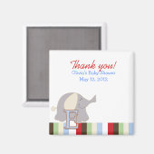 アルファベットジャングルスープ（ゾウABC）ビーフマグネット マグネット (正面/裏面)