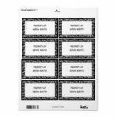 アルファベットスクールラベル ラベル (フルシート)