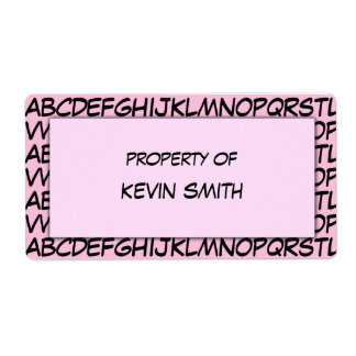 アルファベットスクールラベル ラベル