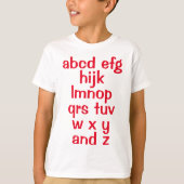 アルファベットソングボーイTシャツ Tシャツ (正面)