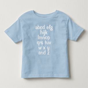 アルファベットソング 幼児用 ボーイズTシャツ トドラーTシャツ