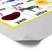 アルファベットチャート ポスター (角)