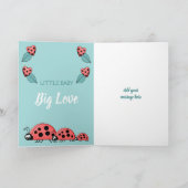 アルファベットネーム新生児かわいいラディバーズグリーン カード (内部)