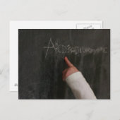 アルファベットハガキ ポストカード (正面/裏面)