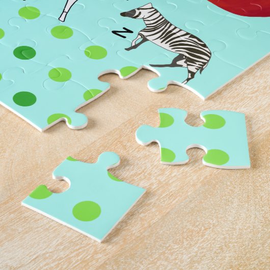 アルファベットパズル(写真と文字) ジグソーパズル (側面)