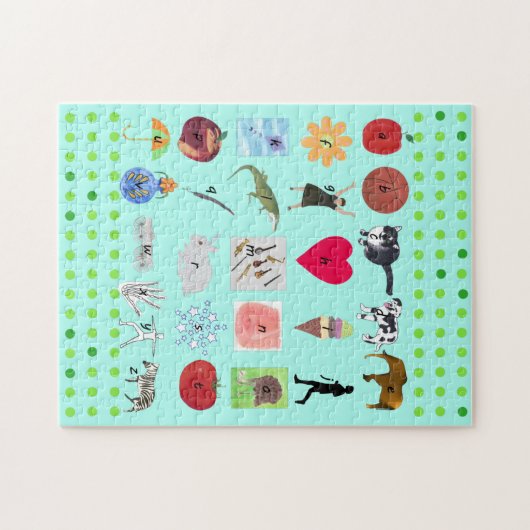 アルファベットパズル(写真と文字) ジグソーパズル (横)