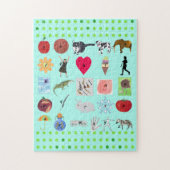 アルファベットパズル(写真と文字) ジグソーパズル (縦)