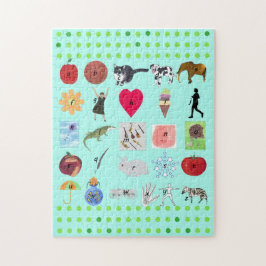 アルファベットパズル(写真と文字) ジグソーパズル