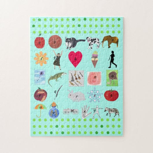 アルファベットパズル(写真と文字) ジグソーパズル (縦)