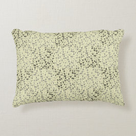 アルファベットパターン01 BW.wイエローBG アクセントクッション