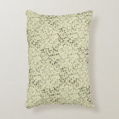 アルファベットパターン01 BW.wイエローBG アクセントクッション (正面(垂直))