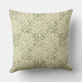 アルファベットパターン01 BW.wイエローBG クッション (裏面)