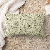 アルファベットパターン01 BW.wイエローBG ランバークッション (ブランケット)