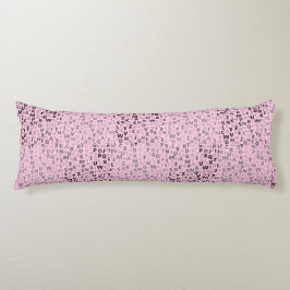 アルファベットパターン01 BW.w LPink BG ボディピロー