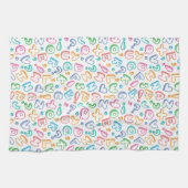 アルファベットパターン キッチンタオル (横)