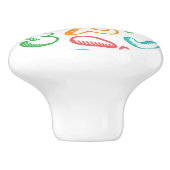 アルファベットパターン セラミックノブ (側面)