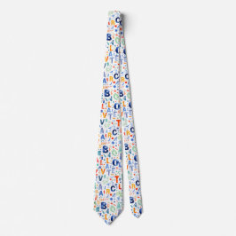 アルファベットパターン ネクタイ