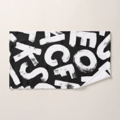 アルファベットパターン バスタオルセット (ハンドタオル)