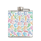 アルファベットパターン フラスク (裏面)