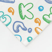 アルファベットパターン フリースブランケット (角)