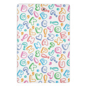 アルファベットパターン ミニクリップボード (裏面)