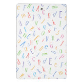 アルファベットパターン – 代替先生/家庭教師 ミニクリップボード (裏面)