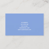 アルファベットパターン – 代替先生/家庭教師 名刺 (裏面)