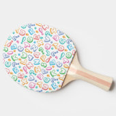 アルファベットパターン 卓球ラケット (横)