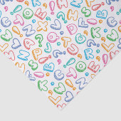 アルファベットパターン 薄葉紙 (詳細)