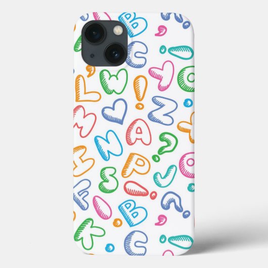 アルファベットパターン Case-Mate iPhoneケース (裏面)