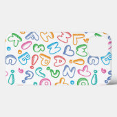 アルファベットパターン Case-Mate iPhoneケース (裏面 (横))