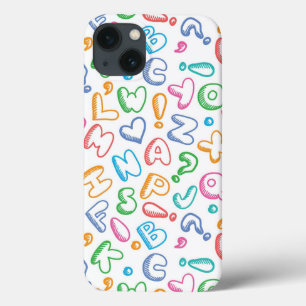 アルファベットパターン iPhone 13ケース