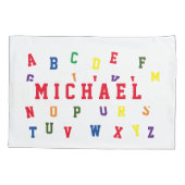 アルファベットパーソナライズされたピラローケース 枕カバー (裏面)