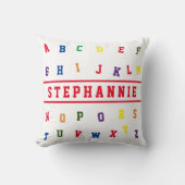 アルファベットパーソナライズされた クッション (正面)