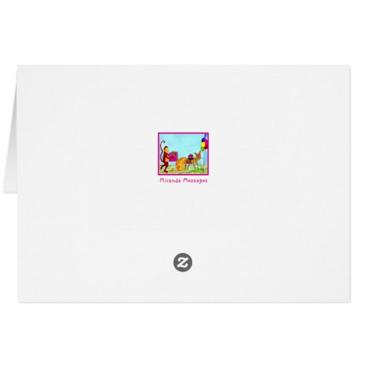 アルファベットフィエスタ誕生日カードのパーソナライズ (裏面横)