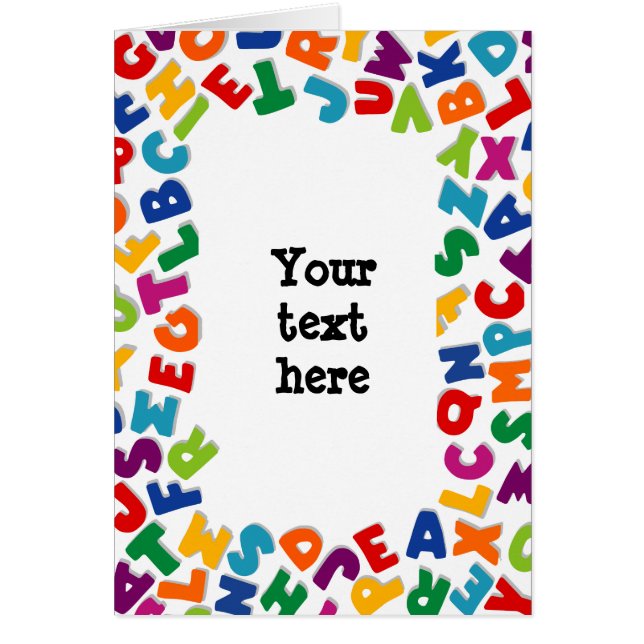 アルファベットフレーム (正面)