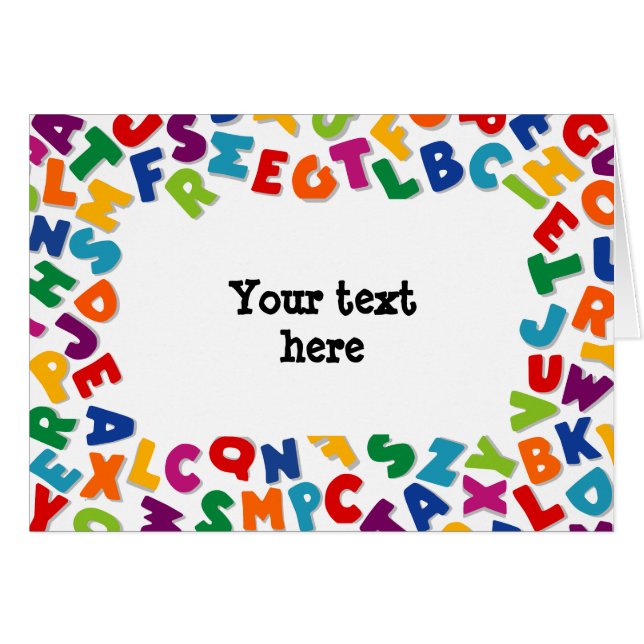 アルファベットフレーム (正面横)